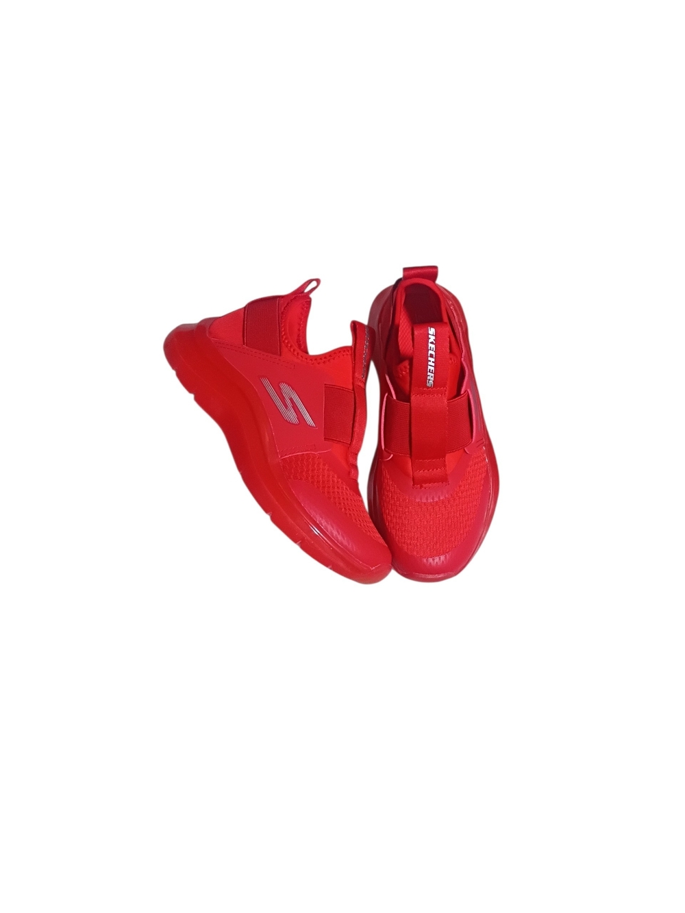 Boys Skechers Red Slip-On Athletic Sneakers